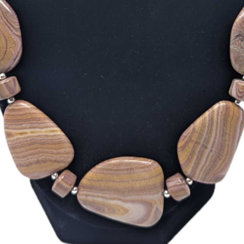 Mine Finds By Jay King Desert Rose Trading Stone Necklace With Sterling Silver View 4
